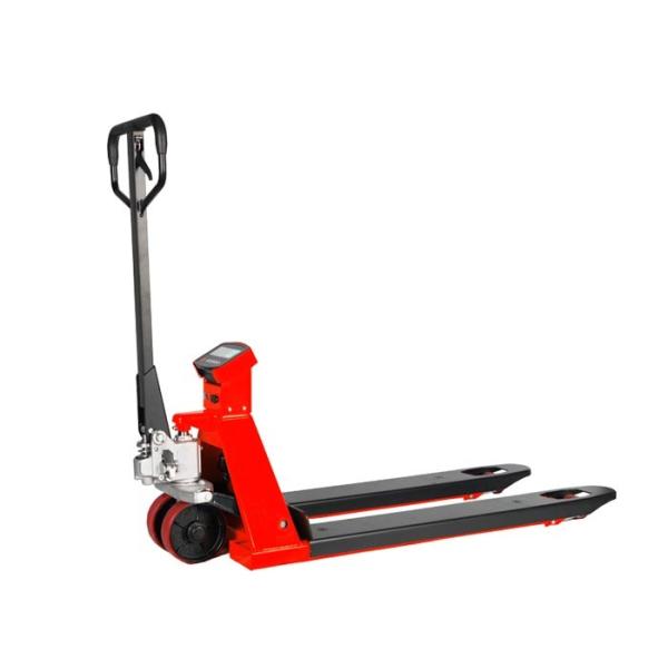 Optional Wheels Carbon Steel SS Electric Pallet Jack With Weight Scale