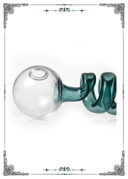 5.5 Inch Smoking Pipe Pyrex Glass Oil Burner Mini Helix Water Bong Ball Balancer