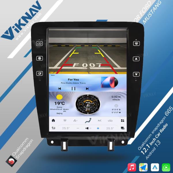 Viknav 12.1インチ タッチスクリーン 2009-2014年式 Mustang Ford 車用ラジオ Android マルチメディアプレーヤー ヘッドユニット