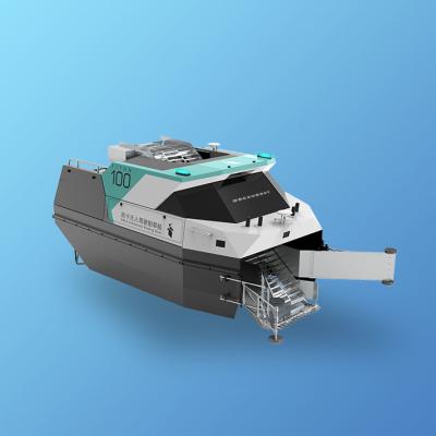 TITAN USV Robot Water Grass Cutting Boat For Intelligent Route Planning