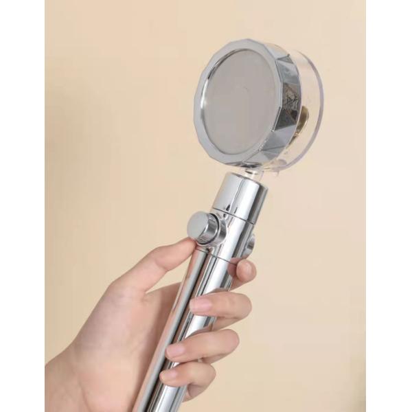 Modern Bathroom Essential Handheld High Pressure Water Saving Shower Head with Fan 2022