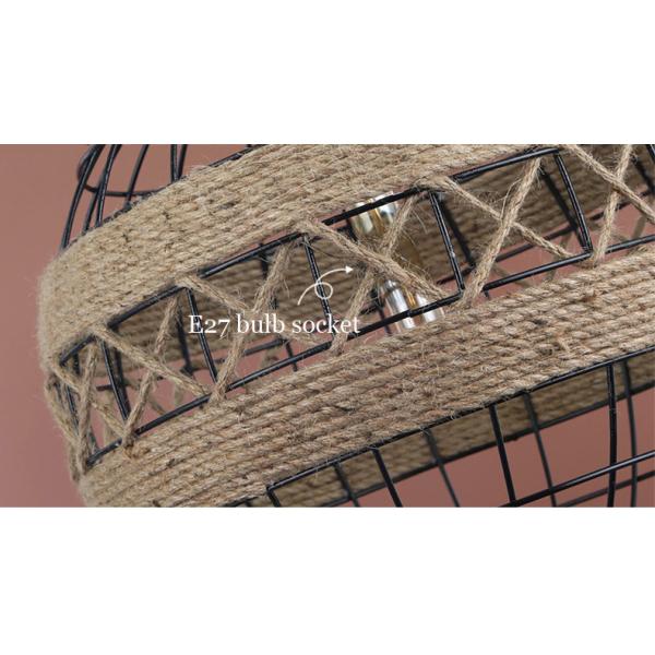 American Loft Rural  Rope Pendant Lamp Industrial Restaurant Bar Cafe Light Pendant Lamp(WH-VP-122)