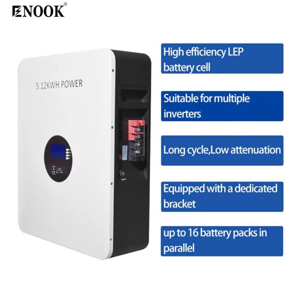 5.12kwh Single Battery LiFePO4 Home Energy Storage Battery with IP20 Protection Grade