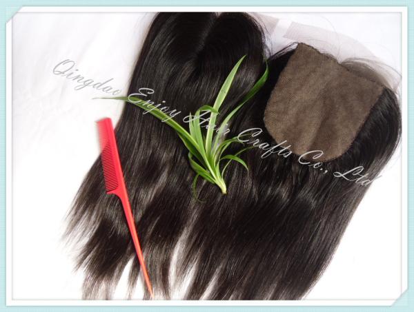 100% human virgin hair 4''x4''silk base lace top closure natural color body wave
