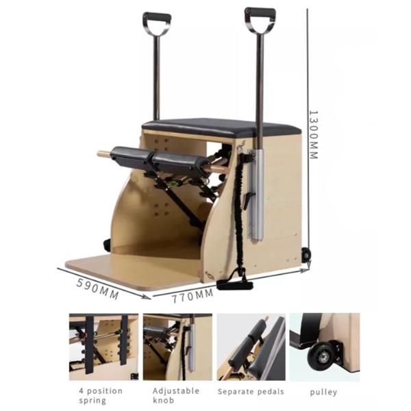 New arrival pilates combo chair with with wooden base