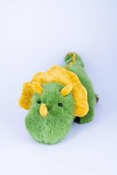 Low MOQ Green Dinosaur Stuffed Animals Toys Custom Soft Plush Factory