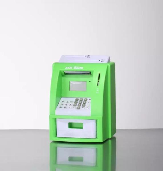 Digital ATM ABS And PET Material Colorful Piggy Bank For Kids