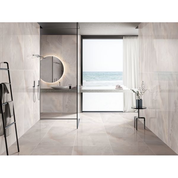 Iranian Agate Porcelain Indoor Tiles Stain Resistance Easy Cleaning For Bathroom