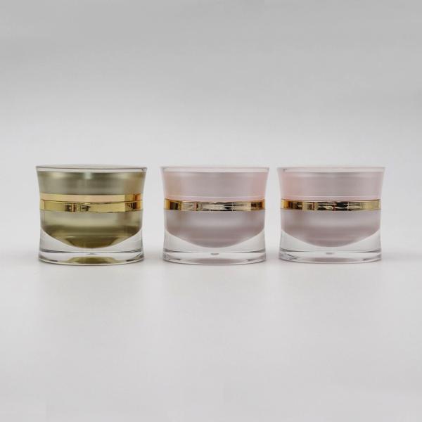 15G Luxury Waist Empty Plastic Jar For Skin Care Cream Acrylic Cream Jar