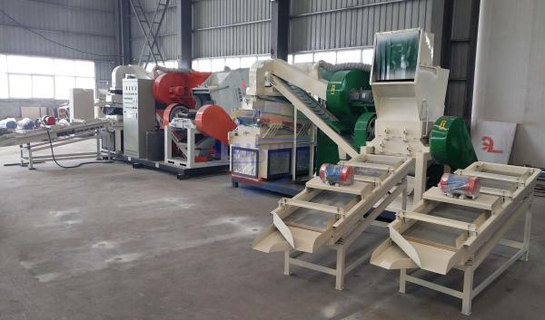 Customized Scrap Copper Wire Recycling Machine With Three Air Channels Dust Collector
