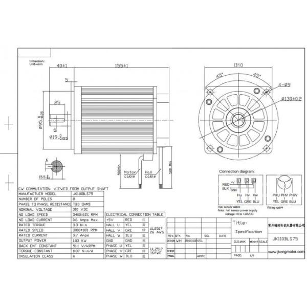 безщеточный мотор 3000rpm DC 36mm310v угол 120 градусов электрический
