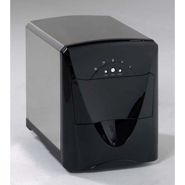 Toque de prata preto Mini Ice Maker Stainless Steel portátil do diodo emissor de luz da parte superior contrária
