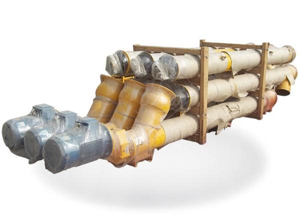 168mm 219mm 273mm Cement Screw Conveyor Spiral Feeder For Silo Cement