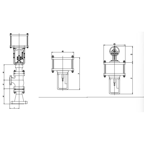 V100-HSA series high-performance angular black water regulating valve