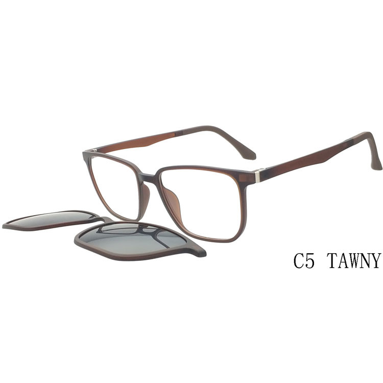 Квадрат рамки Eyewear TR90 стекел Ultem UV400 Солнца магнитный оптически