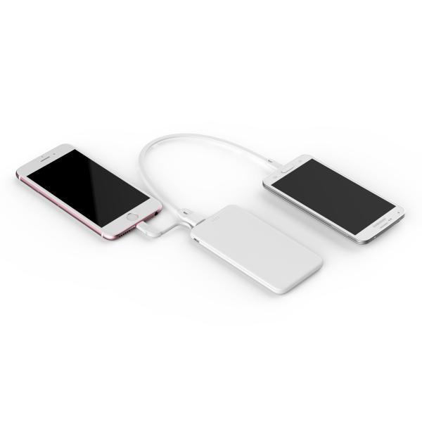 Super Flat Ultra Slim Mini 5000mah Power Bank Charger ABS + PCBA Material