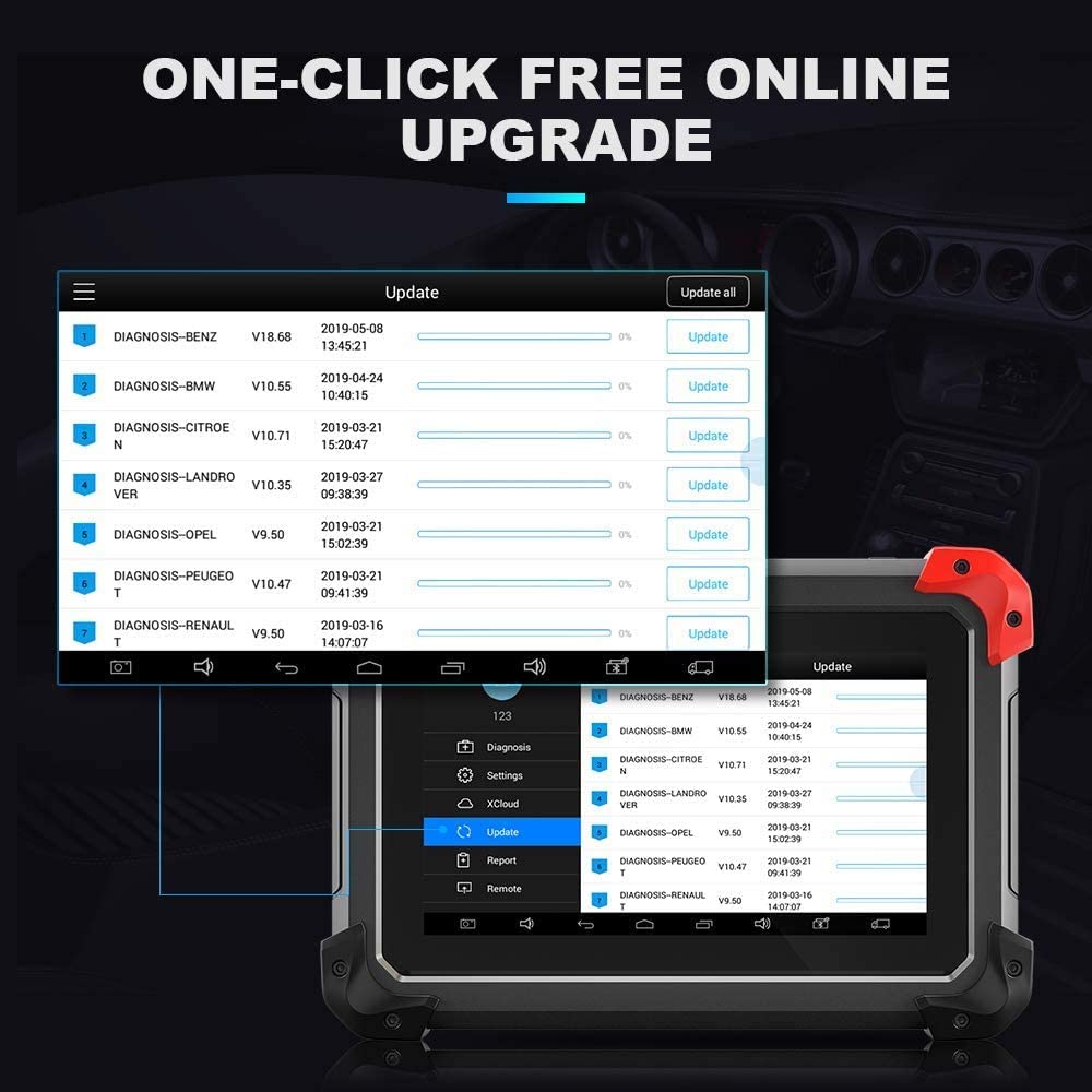 Автодиагностический инструмент XTOOL EZ400 PRO Tablet