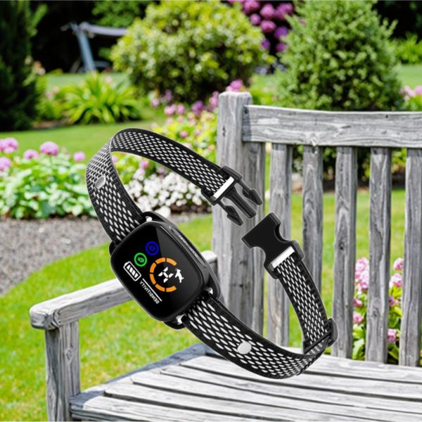 Rechargeable Anti-Bark Dog Training Collar with Smart AI Chip Waterproof & Eco-Friendly for Small/Medium Dogs No Shock