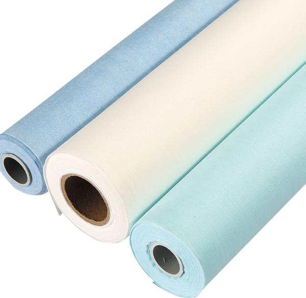 65gsm Pet Wood Pulp Spunlace Nonwoven Fabric For Printing Machine Cleaning