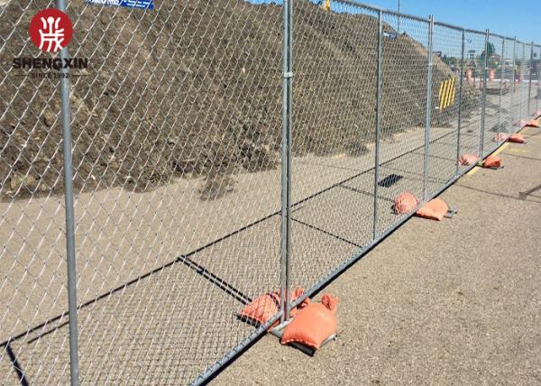 Oem 38mm Chain Link Temporary Fence High Strength Construction Protection