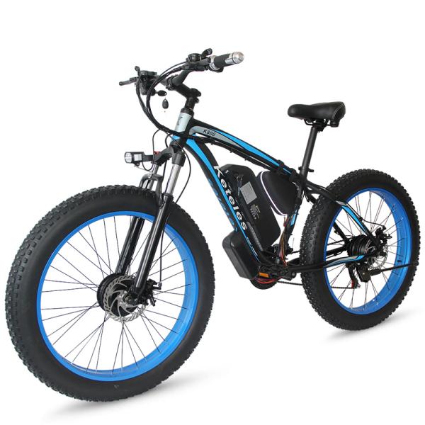 KETELES Dual Motor Fat Tire Electric Bike Ebike 55km Pedal Assist