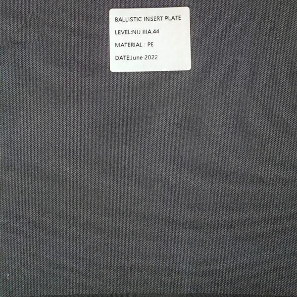 NIJ IIIA Military Ballistic Armor Pure PE 250x300x7mm With SE Cut Corner