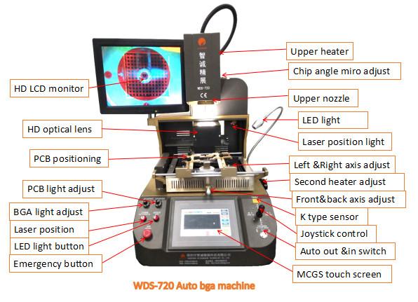 WDS-720 Laptop BGA Machine EMMC IC Repair 4200W With Driving Motor PLC