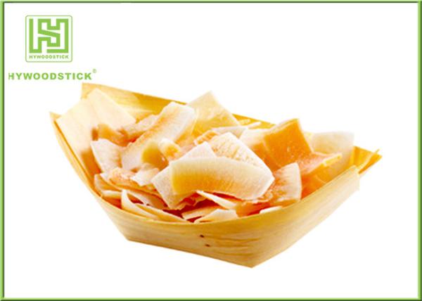 Modern Food Decoration Wooden Sushi Boat Sushi Dishes For Picnic