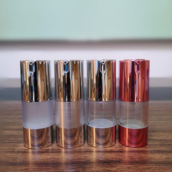 15ml 30ml 50ml 80ml 100ml white plastic frostng slide nozzle manufacturer lotion airless pump bottle cosmetic