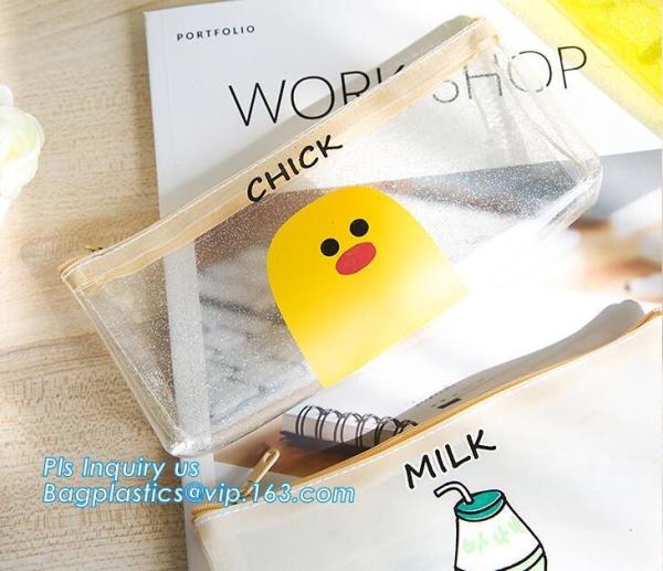 promotion zipper pencil bag, Waterproof and shockpfoof Triangular pencil bag silicone pencil bag students