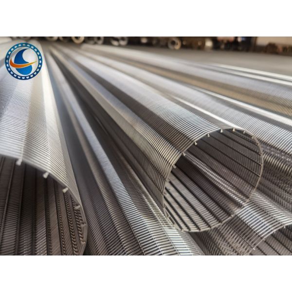 Stainless Steel 304l Wedge Wire Screen Pipe Acid Washing Surface