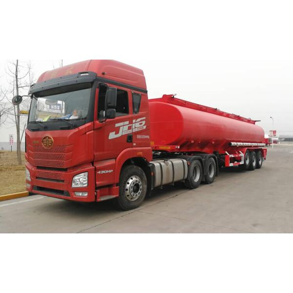 Carbon Steel 33000 Liters Crude Palm Oil Fuel Tanker Trailer