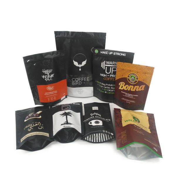 Os sacos feitos sob encomenda da folha de alumínio de Logo White Coffee Beans Tea Mylar cheiram a prova