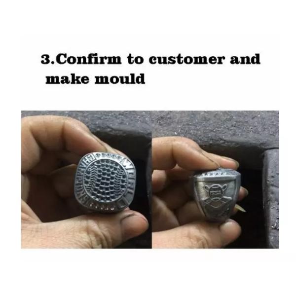 Stainless steel 316L Custom Championship Ring Unique Sport Teams LOGO