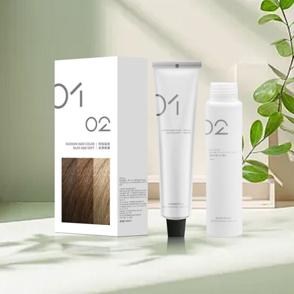 Kit de crème colorante capillaire maison sans ammoniaque 100 ml avec crème pré-oxyde