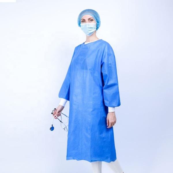 Waterproof 35 40gsm Disposable SMS Surgical Gown