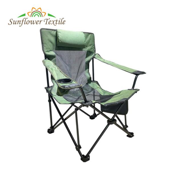 Green Steel Pipe Oxford Fabric Foldable Fishing Chair Light Folding Chair Fishing