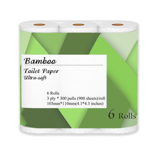 Manufacturer Luxury 2-Ply Bamboo Paper Toilet Paper 48 Rolls Soft Bamboo Pulp Toilet Roll