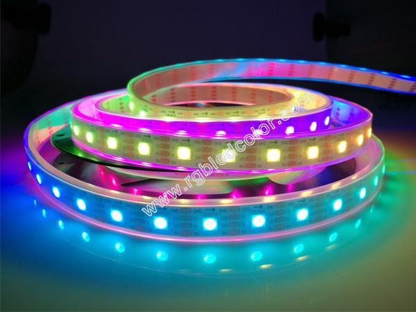DC5V 60led 18w sk9822 built-in ic digital rgb led strip light