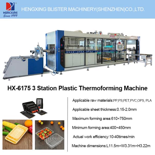 Automatic Positive Negative Pressure Thermoforming Machine Multi-Station Plastic Vacuum Forming Pressure Equipment for High-Efficiency Packaging Production