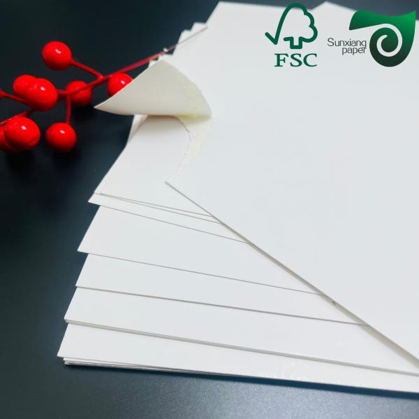 FSC 300gsm 250gsm Natural White FBB SBS Folding Box Board 70cm 100cm