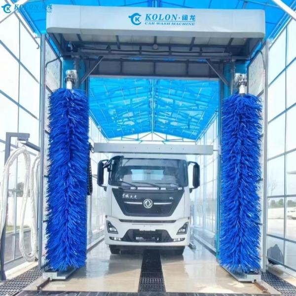 Water Saving Electric Bus Wash System With 80L/Car Water Consumption By PLC Control