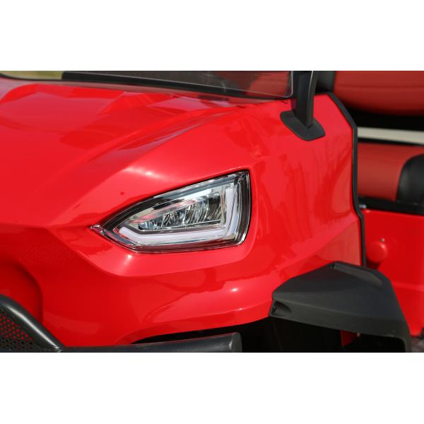 Retro Chino Rojo 2 + 2 asientos Carro de golf eléctrico Batería de plomo-ácido Batería de litio Soporte de batería Servicios personalizados