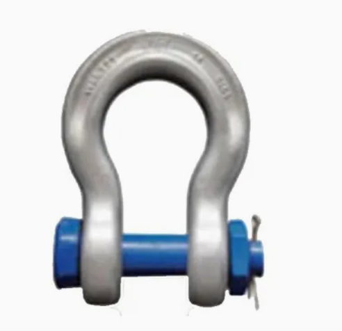 S6 Screw Pin Bow Shackle High Strength Alloy Steel CE Certified Lifting Shackle