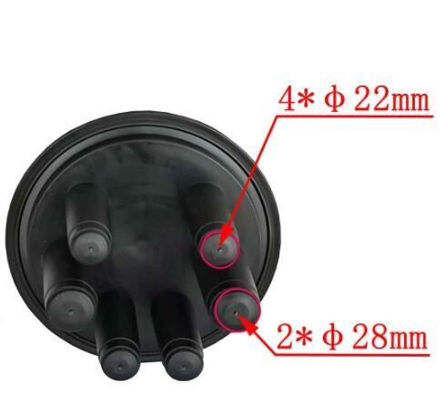 72 Fiber Fiber Optic Closure With Waterproof Ring Six Port Base