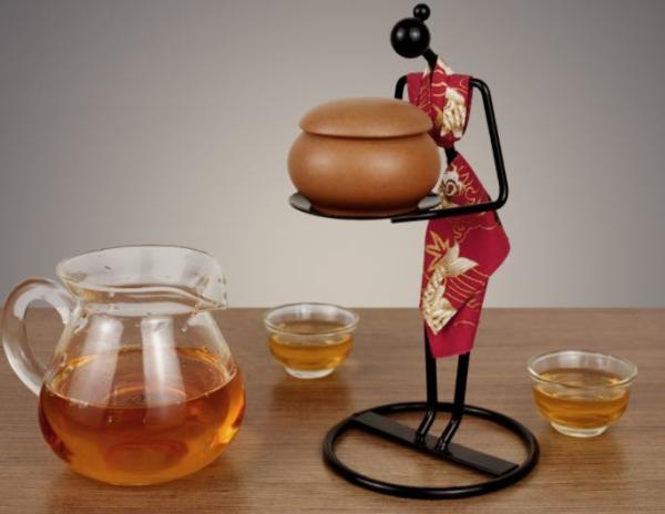 Creative Characters Chinese Etiquette Tea Holder for Home Decoration