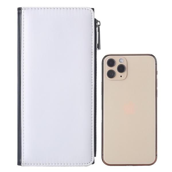 PU Leather Blank Sublimation Wallet Credit Card Holder Purse Ladies Bag With Zipper Women'S Wallets