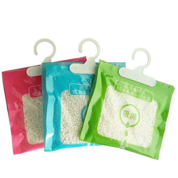 Moisture Absorber k Packaging Bag , 16*29cm Home Hanging Dehumidifier Bag