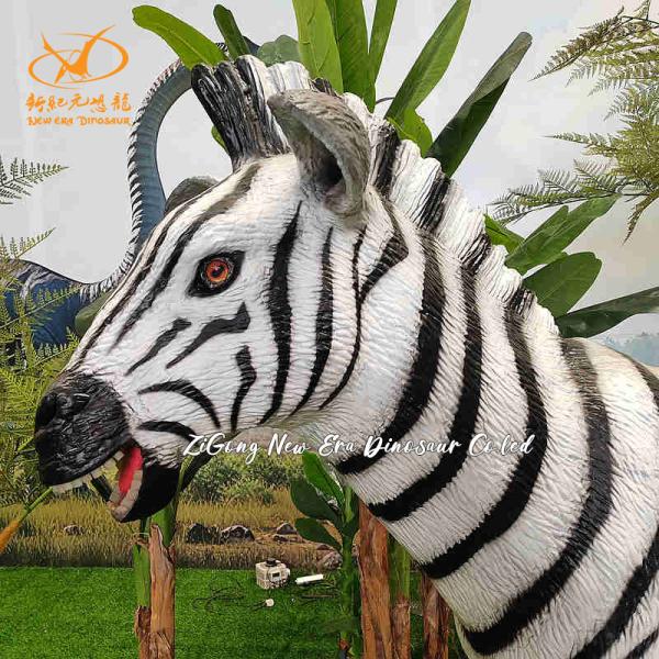 Zoo Decoration Animatronic Animal Robotic Life Size Realistic  Animatronic Zebra