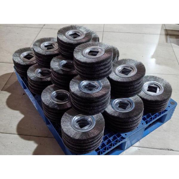 10 inch Stainless Steel Wire Wheel Brush 250 OD X 40mm Square Inner Hole
